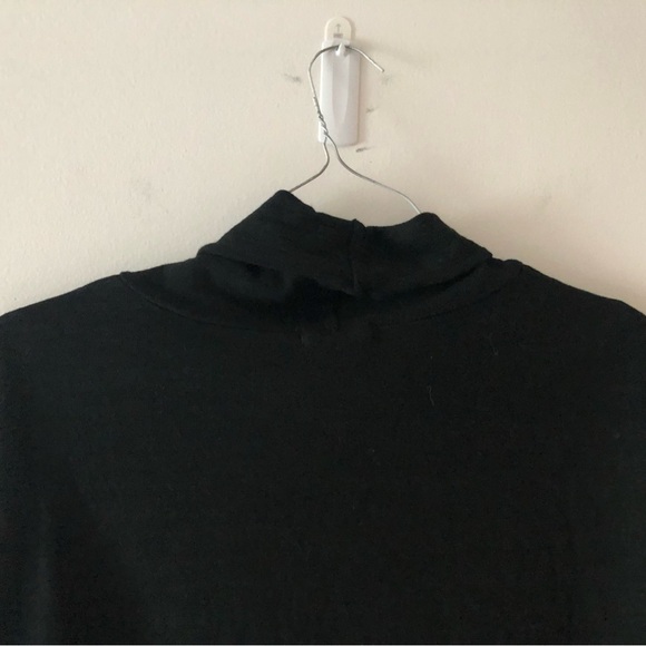 CP Shades Alla Turtleneck Knit Midi Dress in Black Cotton Size Medium - Picture 11 of 16